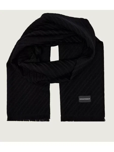 Emporio Armani De lână șal negru