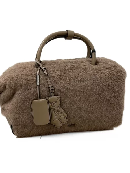 Ursuleț de pluș geantă shopper Max Mara maro