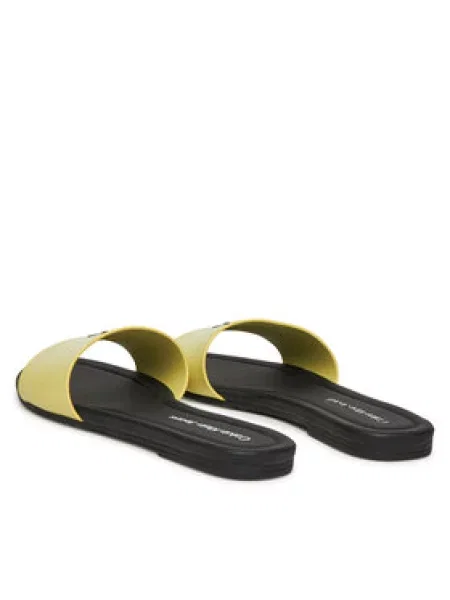 Calvin Klein Jeans Natikači Flat Sandal Slide Mg rumena