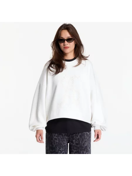 Суитшърт AllSaints Reflex Lila Sweat Optic White M бяло