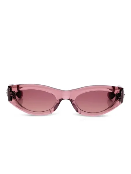 Ochelari de soare Chrome Hearts cu motiv cu inimi roz
