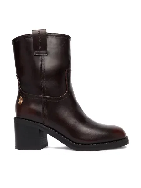 Μποτάκια U.S. Polo Assn. καφέ