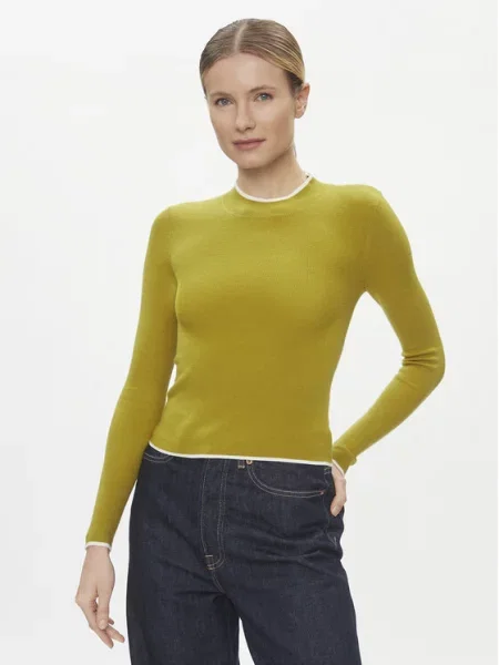 Vero Moda Sweter Flouncy żółty