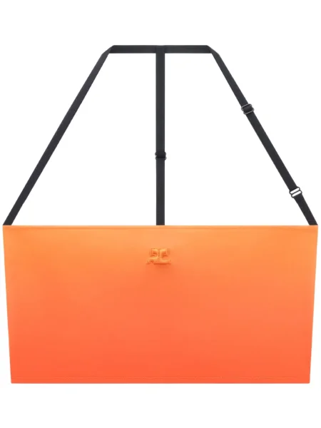 Топ Courreges с градиентным принтом оранжево