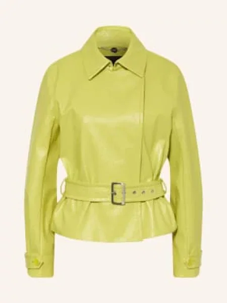 Marc Cain Bunda V Koženém Vzhledu apple green new zelená