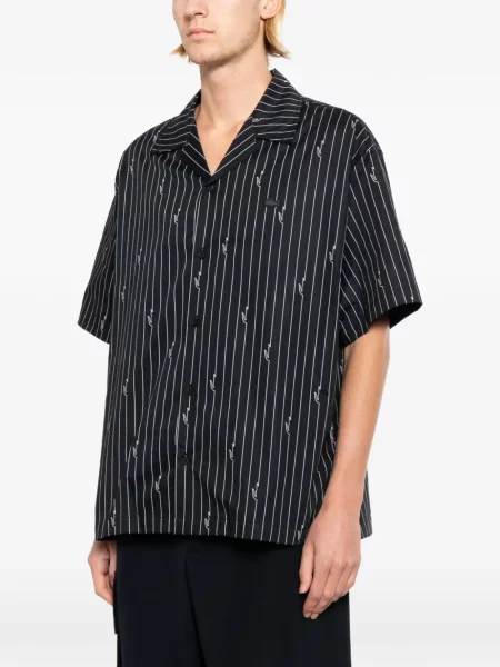 Pruhovaná keprová košile Lacoste modrá