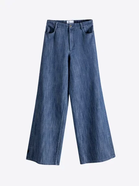 Pantaloni denim albastru