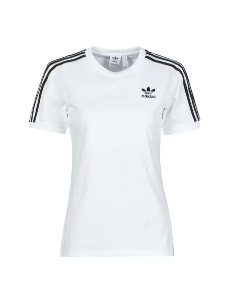 Prugasta majica Adidas bijela