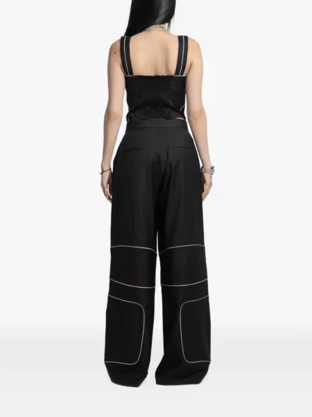 Pantaloni Victourriahz evazate negru