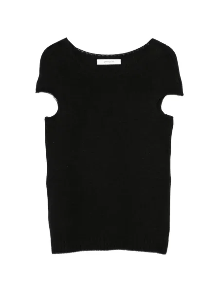 Top Gimaguas tricotate negru