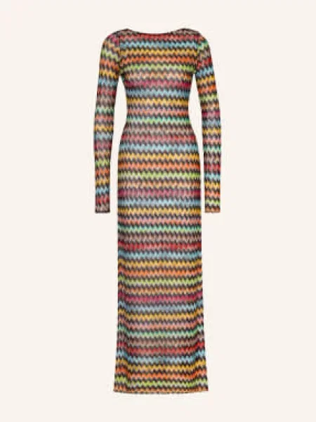 Missoni Sukienka Plażowa Z Brokatową Przędzą schwarz czarna