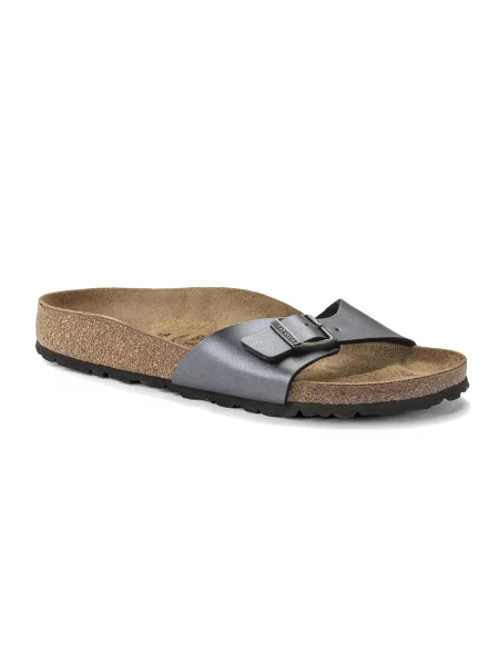 Birkenstock Madrid Birko-Flor Regular Fit Kobiety Sandały Birkenstock Size: szary