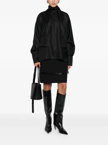 Top Róhe din satin negru