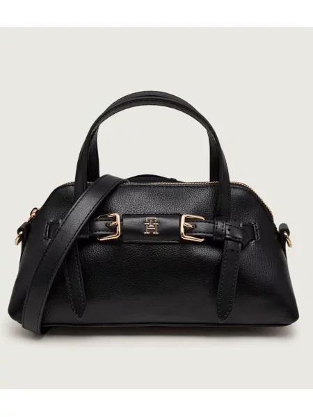 Tommy Hilfiger Táska Th Buckle Mini Tote fekete