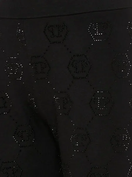 Legginsy dziecięce Philipp Plein czarne
