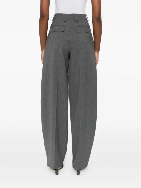 Pantaloni Thelatest plisate gri