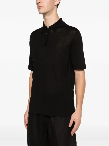 Tricou polo Roberto Collina negru
