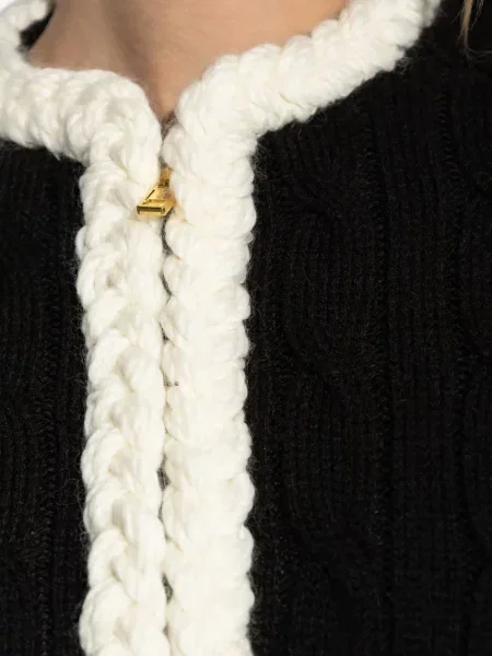 Geacă Moschino tricotate negru