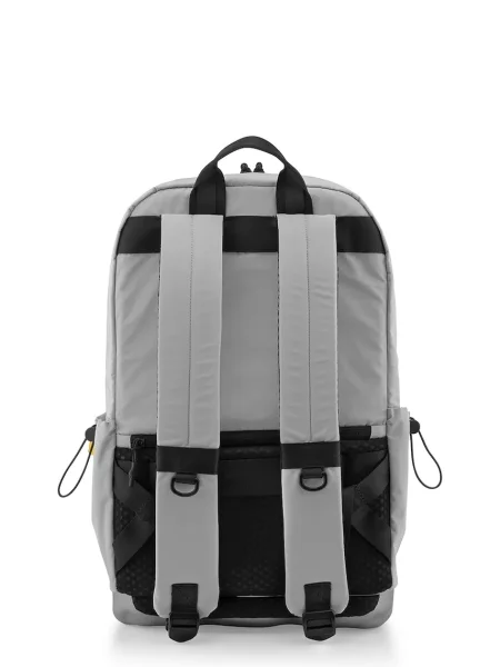 Однотонный большой рюкзак Crash Baggage с сеткой серый