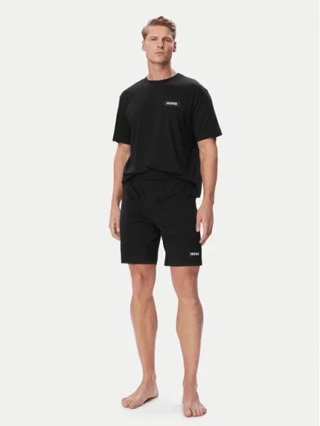 HUGO Piżama Ron Short Set czarny