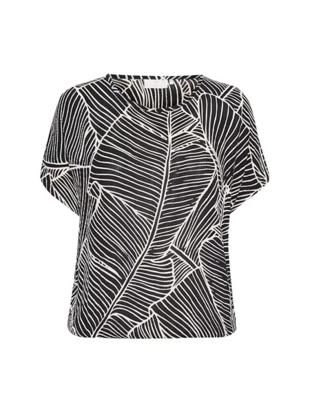 Bluzka Kaffe z bursztynem czarna