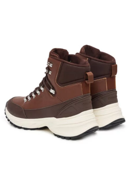 Calvin Klein Gležnjarji Hike Runner Mid Laceup Lth rjava