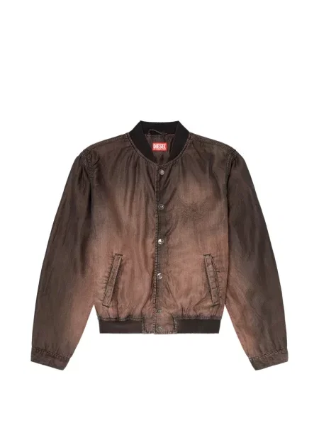 Geacă bomber Diesel cu broderie maro