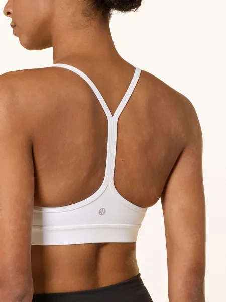 Lululemon Sportovní Podprsenka Flow Y bílá