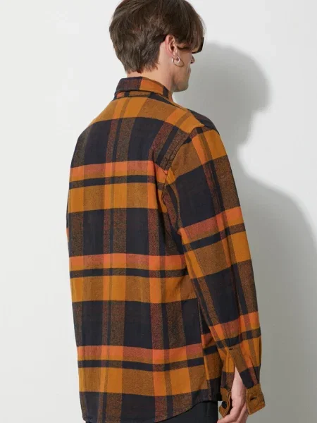 Сорочка Norse Projects Julian Organic Heavy Twill relaxed класичний комір жовтий