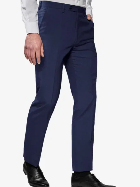 Next Pantaloni cu dungă bleumarin