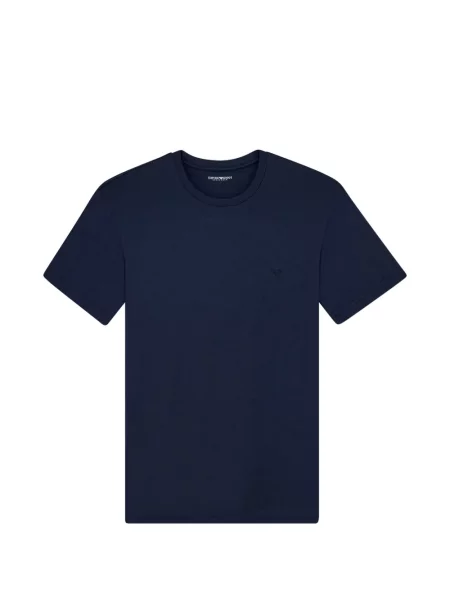 Tricou Ea7 Emporio Armani cu broderie albastru
