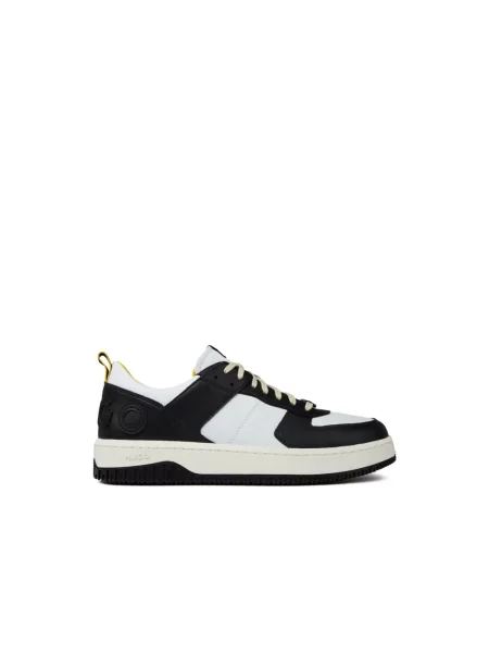 Buty do tenisa Hugo Boss skórzane do tenisa czarne