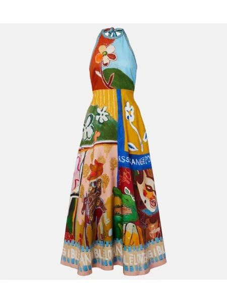 Rochie midi Alemais de in cu imagine