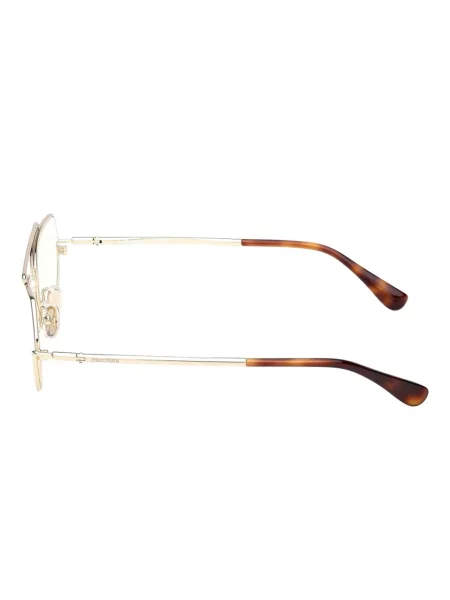 Ochelari de soare Max Mara cu imprimeu geometric auriu