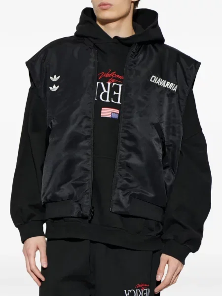 Reversibil hanorac Adidas cu cordon alergare gri