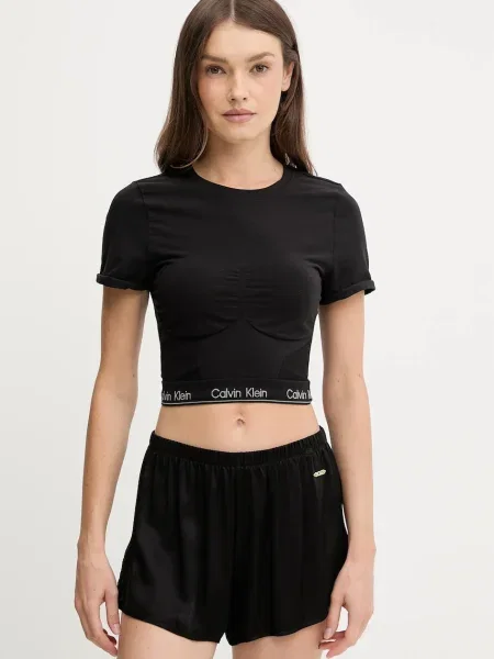 Тениска Calvin Klein Underwear дамска черно