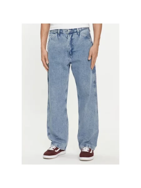 Szerokie jeansy Levi's niebieskie