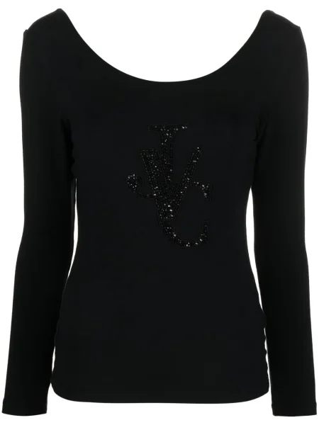 Dlouhý top Versace Pre-owned černý
