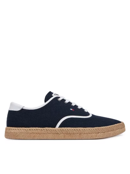 Espadrile Tommy Hilfiger Th Hi Vulc Core Jutte Canvas Bleumarin