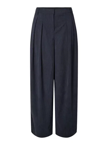 PIECES Pantaloni cutați PCAbba bleumarin