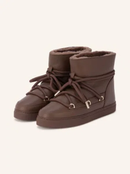 Inuikii Boots Z Celokožené Kůže hnědá