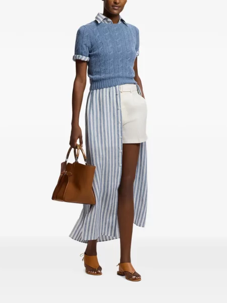 Scurt pulover Ralph Lauren Collection albastru