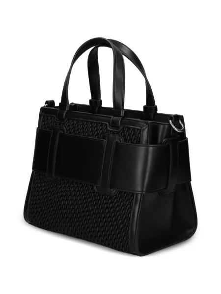 Geantă shopper Armani Exchange cu autograf negru