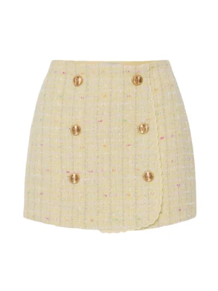 Elisabetta Franchi Spódnica mini żółty