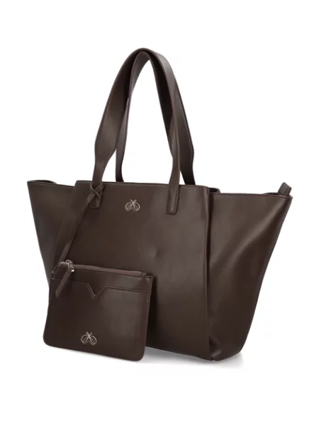 Kabelka Shopper hnědá