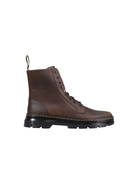 Botki Dr. Martens skórzane brązowe