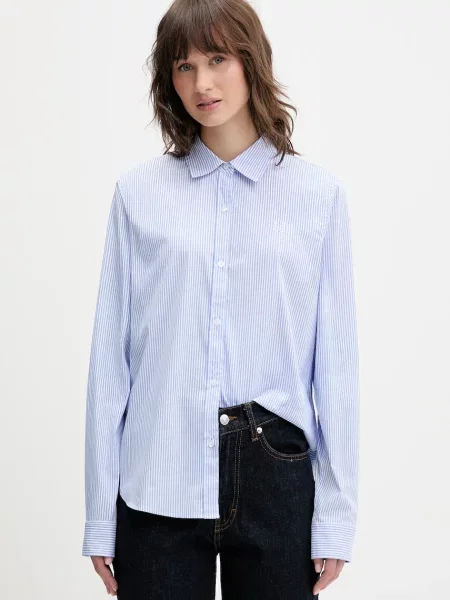 Srajca HUGO The Essential Shirt modra