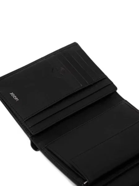 Portofel Joop! din piele cu autograf negru