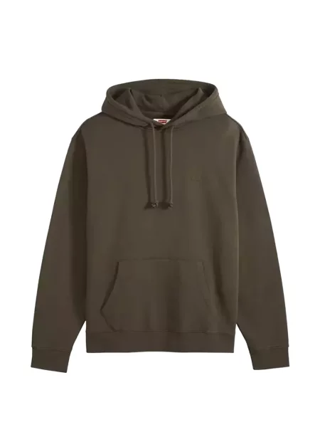 Hanorac cu glugă Levi's® cu decolteu rotund cu autograf cu cordon maro