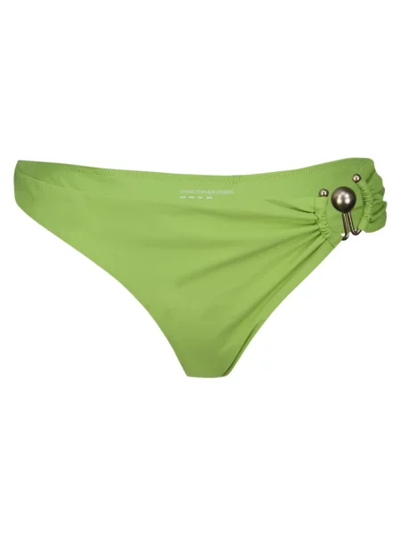 Majtki briefs Christopher Esber z falbankami zielone